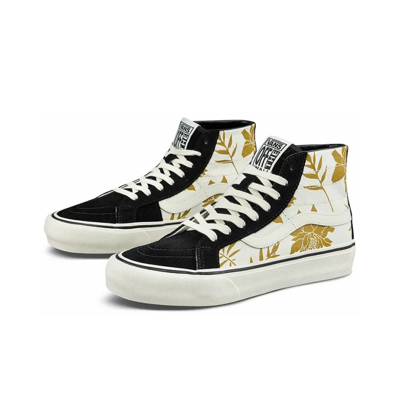 Vans SK8 Hi Shoes Black/White-2