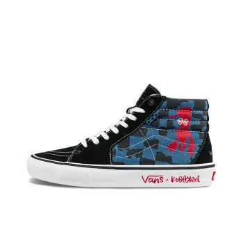Vans Sk8 Hi Krooked By Natas For Ray Black Blue