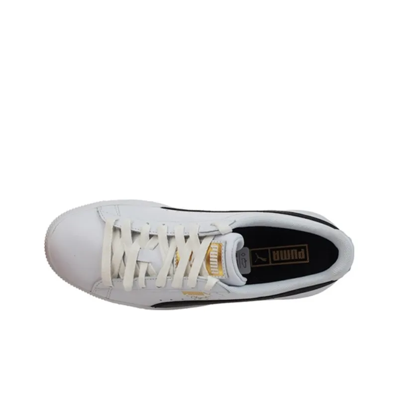 PUMA Clyde Core Foil 'White Black Gold' Women's-2