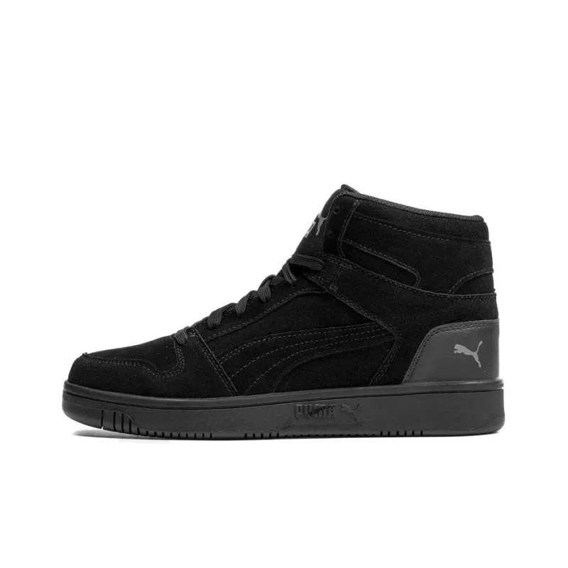 PUMA Rebound Layup Skateboard Shoes Men High-Top Black-0