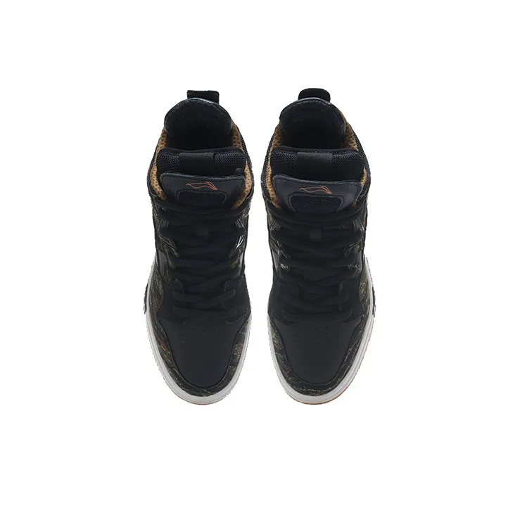 LiNing Wei Wu PRO Slip Resistant, Abrasion Resistant, Lightweight Low Top Skateboard Shoes Men's Black-3