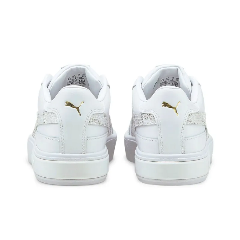 PUMA Cali Star Snake Casual Shoes White Women's-3