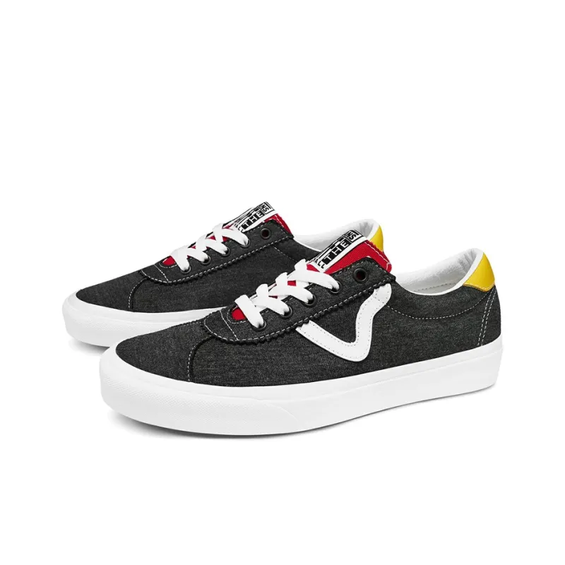 Vans Sports Black Red Yellow-2