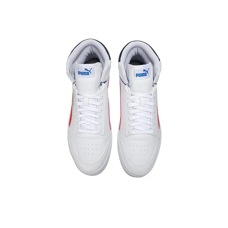 PUMA Shuffle Mid 'White High Risk Red'-3