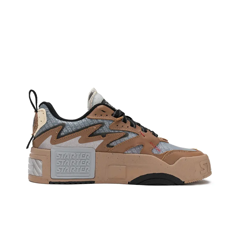 Coca Cola x STARTER Low Top Skateboard Shoes Men's Brown-1
