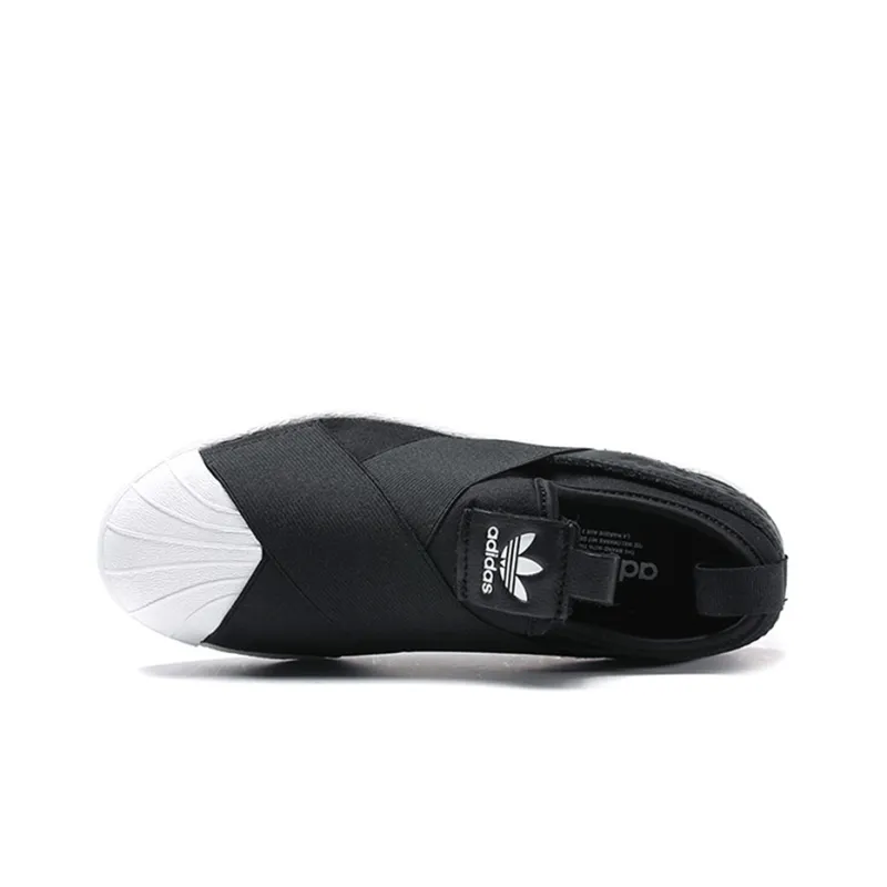 Adidas Superstar Slip On Core Black Cloud White Women's-2