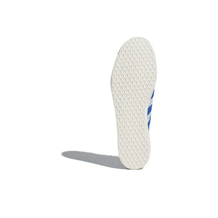 Adidas Originals GAZELLE Non-slip Lightweight Low-Top Skateboard Shoes Men's Blue White-5