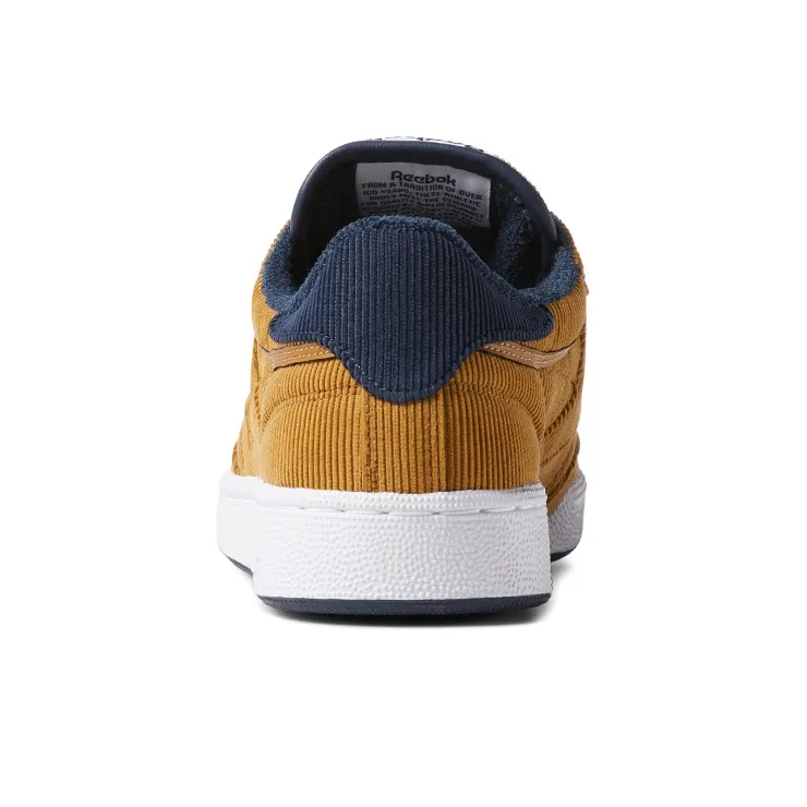 Reebok Unisex Club C 85 Corduroy Sneakers Yellow-3