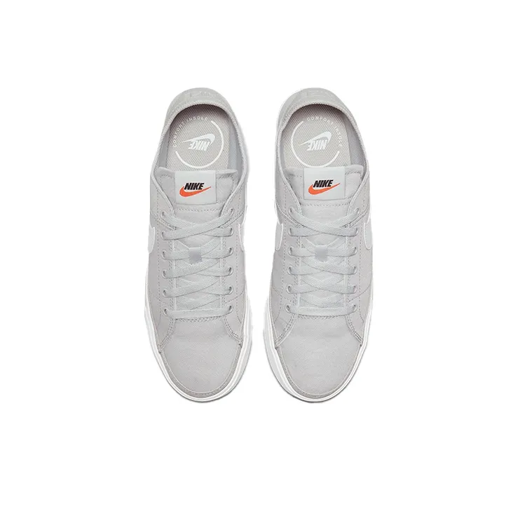 Nike Court Legacy Canvas Low Top Sneakers Grey 'Gray White'-3