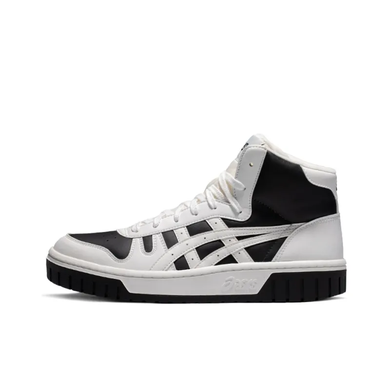 Asics Unisex Court Mz Hi High Heeled Sneakers White/Black-0