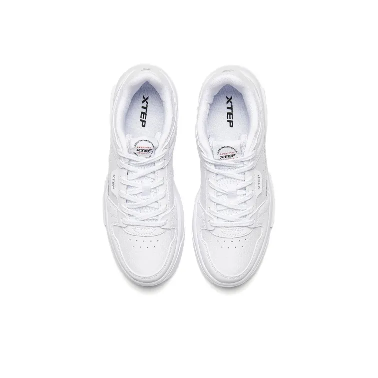 XTEP Skateboard Shoes Women's Low Top White-1