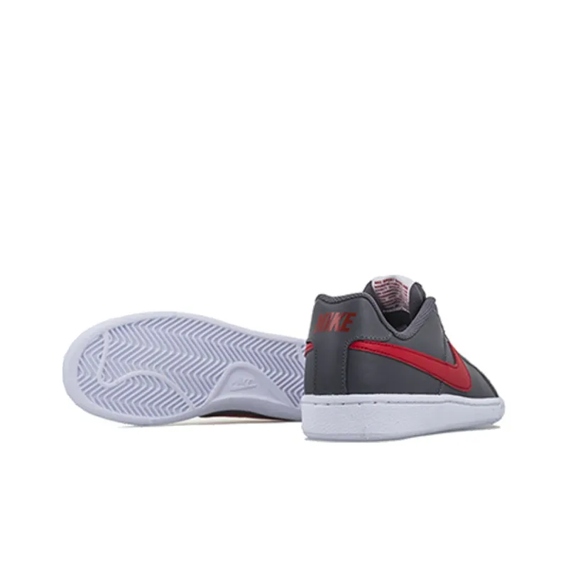 Nike Court Royale Slip-Resistant Cushioning Wear-Resistant Low-Top Skateboard Shoes GS Gray Red-4