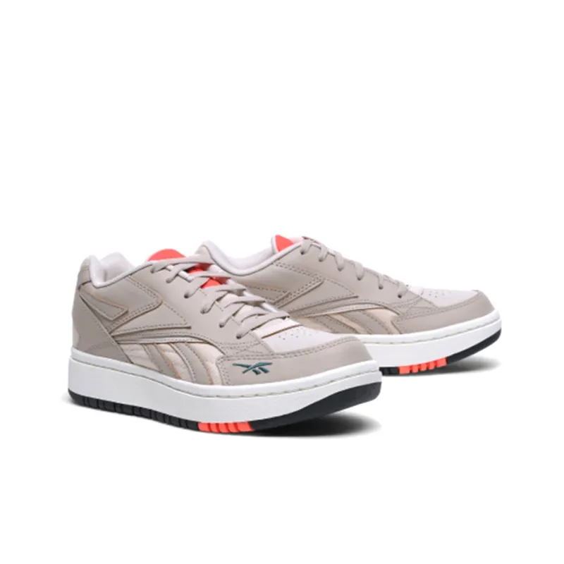 Reebok Court Double Mix Sneakers Gray/Orange Women's-2