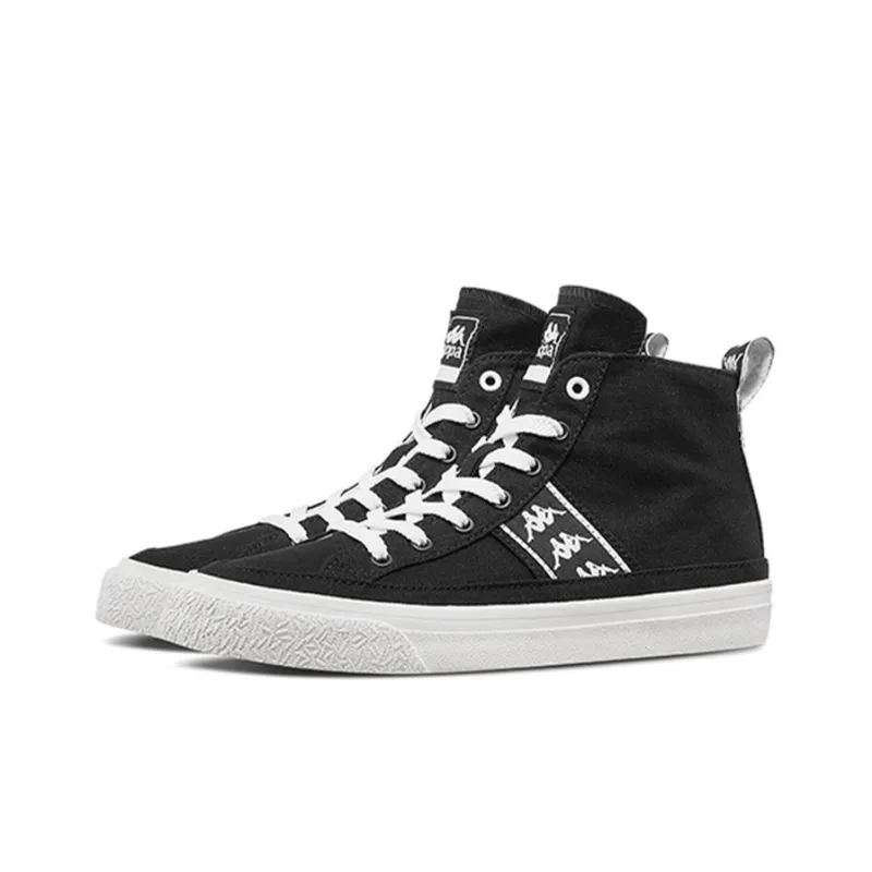 Kappa BANDA Anti Slip Wear Resistant High Top Skateboard Shoes Unisex Black-1