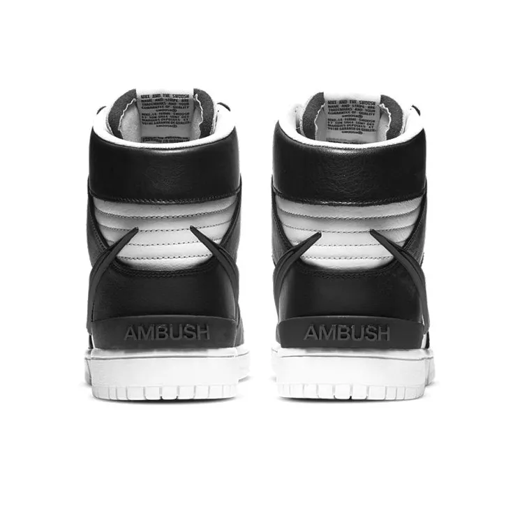 Nike Dunk High Ambush Black White-4