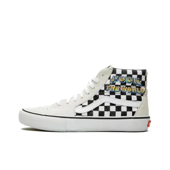 Sk8 Supreme X Vans Hi 'Fuck The World White'