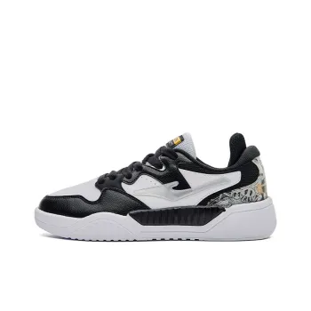 Erke War Song Skateboard Shoes Men Low Top White/Black