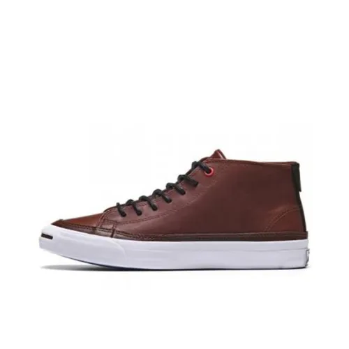 Converse Jack Purcell Skateboard Shoes Men Mid-Top Dark Brown