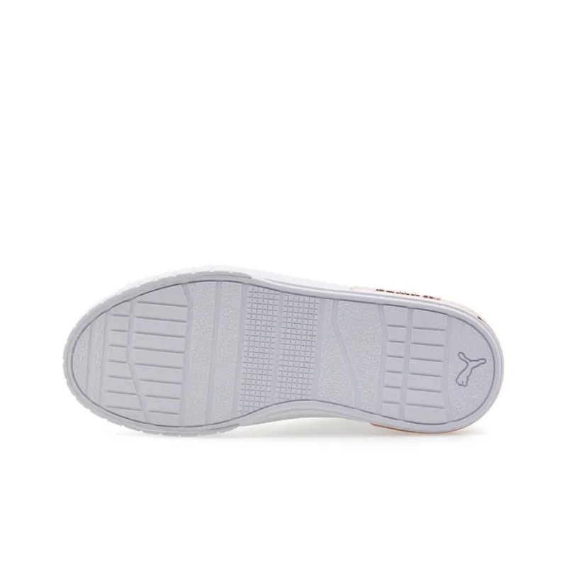 PUMA Cali Star Metallic Slip-Resistant Cushioning Wear-Resistant Low-Top Skateboard Shoes Women's White Pink-4
