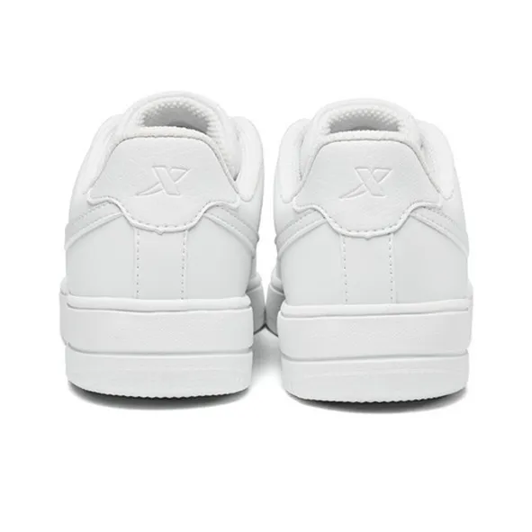 XTEP Anti Slip Wear Resistant Low Top Skateboard Shoes Women's White-2