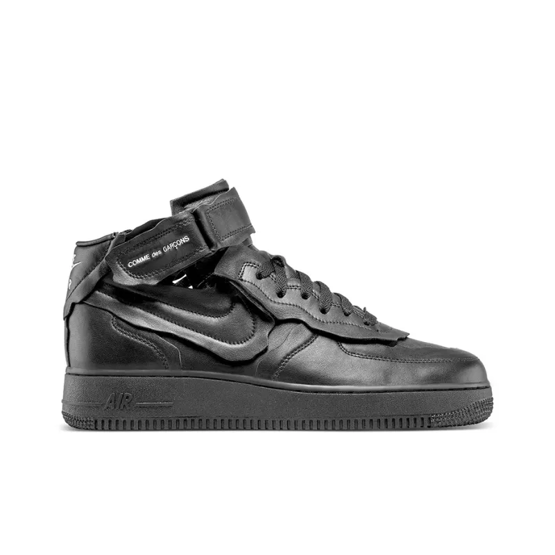Nike Air Force 1 Mid Comme Des Garcons Black-1