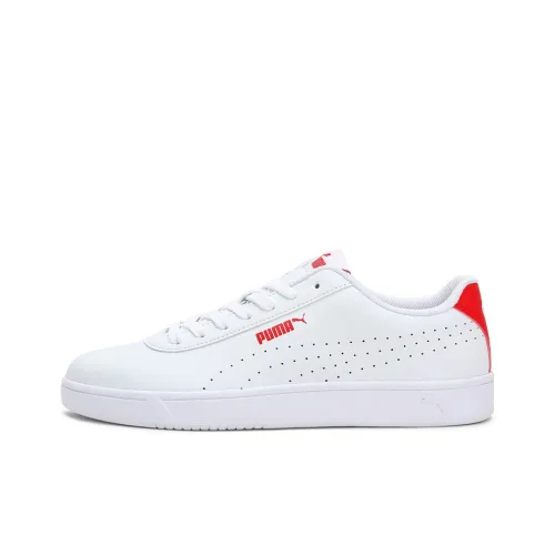 PUMA Grounded Perf Skateboard Shoes Women's Low-Top White/Red