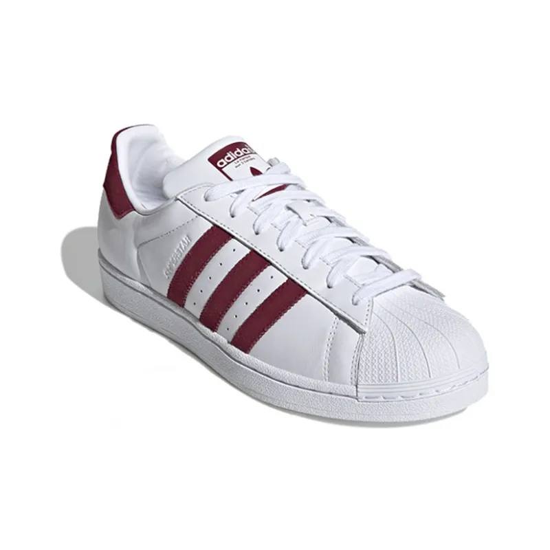 Adidas Superstar 'White Collegiate Burgundy'-2