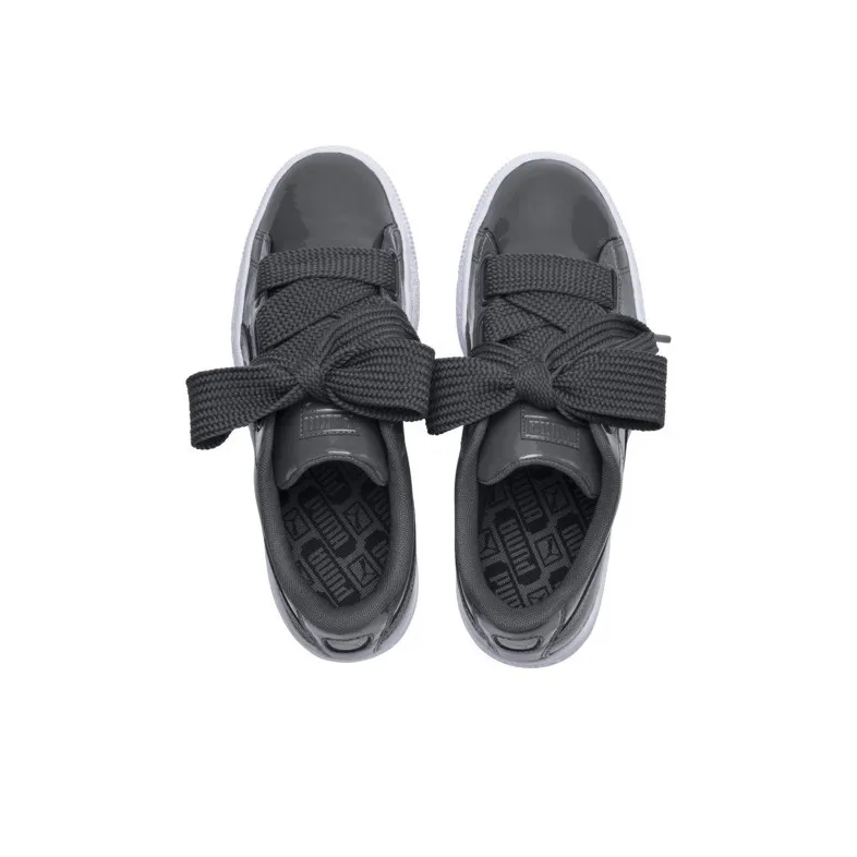 PUMA Basket Heart Patent 'Grey' Women's-2