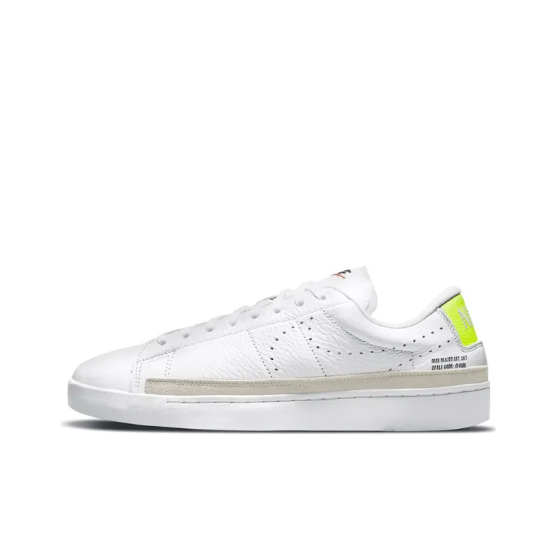 Nike Blazer Low X White Volt 'White Yellow'-0