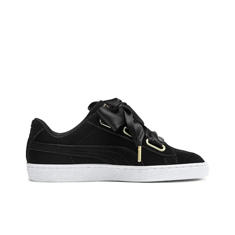 PUMA Suede Heart Floral 'Black Orange' Women's-1