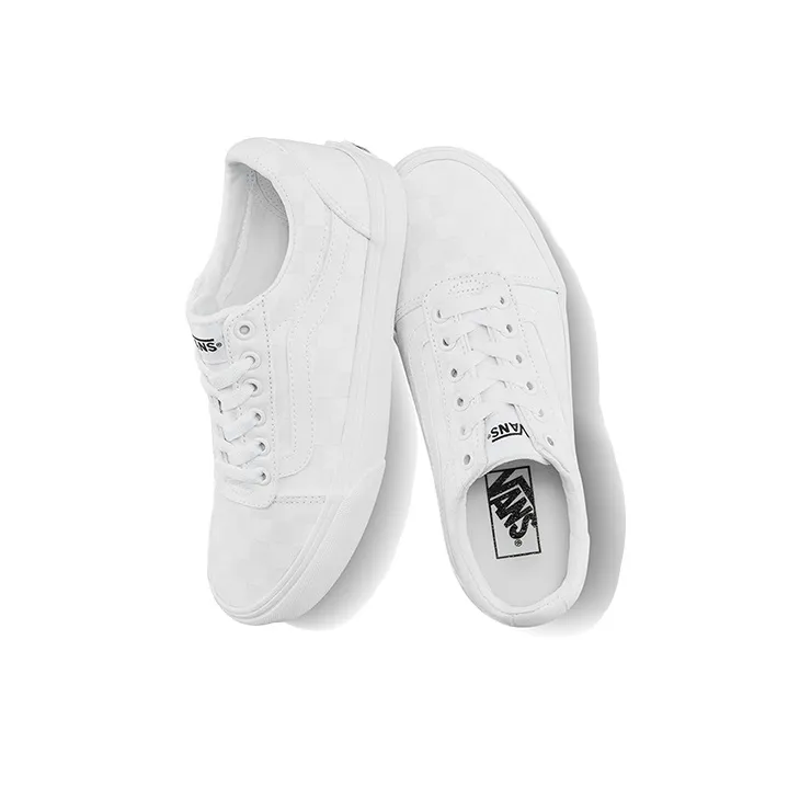 Vans Ward Chessboard White Women's-3