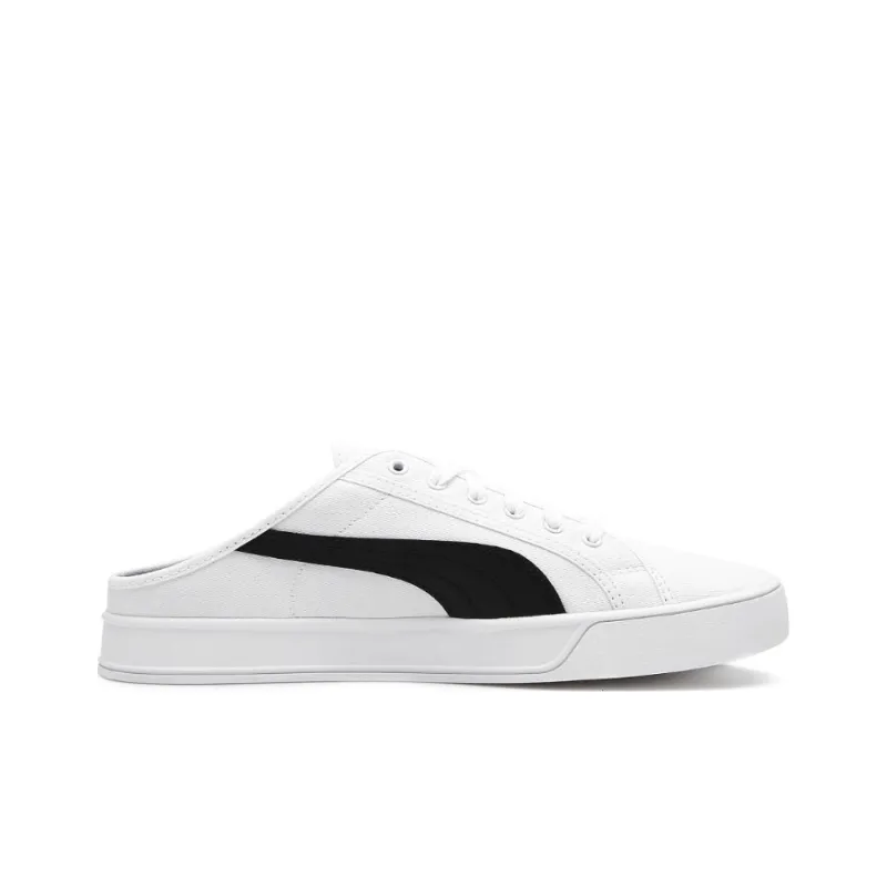 PUMA Smash Vulc Mule White/Black-1