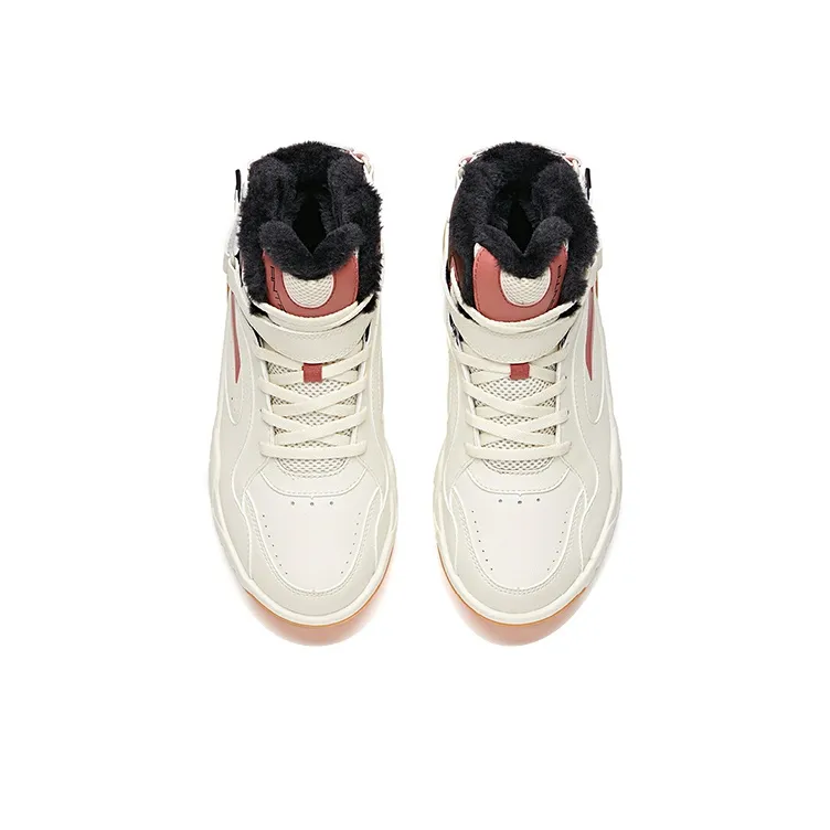 Anta Coverage Thermal Slip Resistant High Top Skateboard Shoes Women's-2