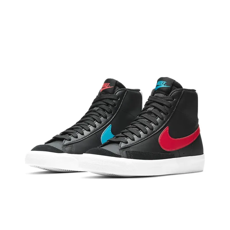 Nike Blazer Mid 77 Black Fusion Red Blue GS-2