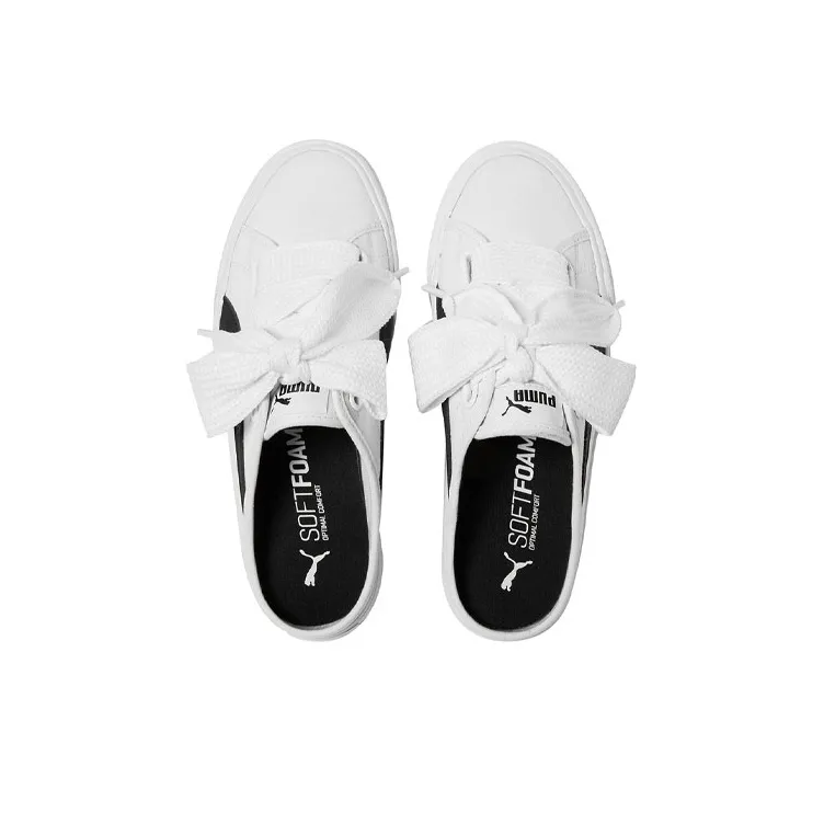 PUMA Bari Mule Ribbon 'White Black' Women's-2