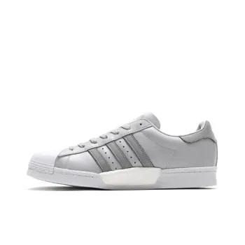 Adidas Originals Superstar Boost Non-slip Lightweight Low-Top Skateboard Shoes Men's Wolf Gray