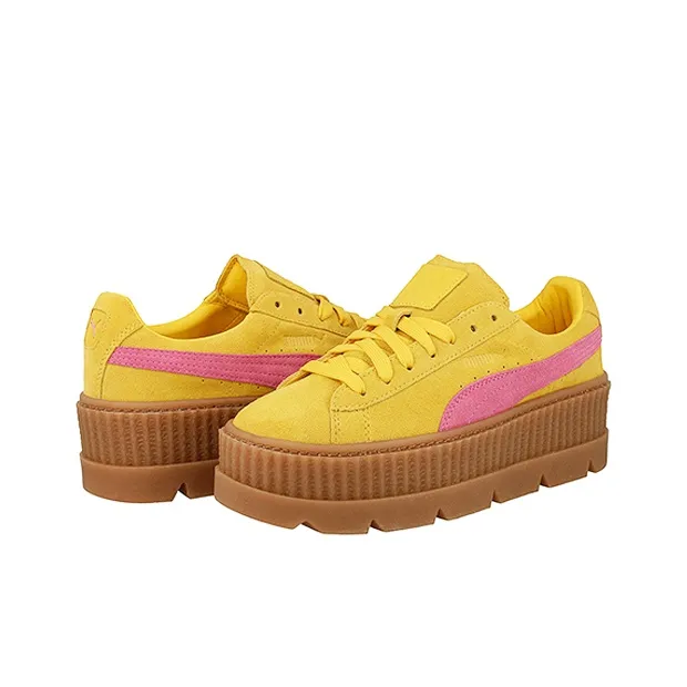 PUMA Cleated Creeper Rihanna Fenty Suede Lemon Women's-2