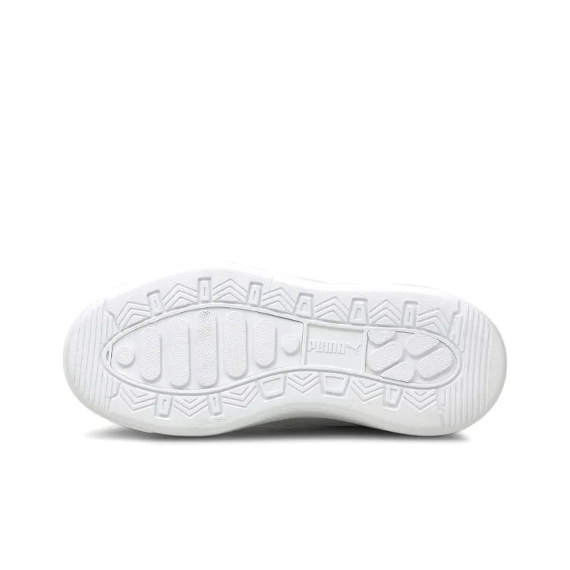 PUMA Oslo Maja Metal Coverage Anti-Slip And Wear-Resistant Lightweight Low-Top Skateboard Shoes Women's White Silver-4
