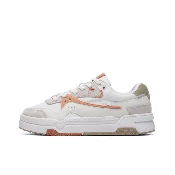 FILA FUSION Low Top Skate Sneakers 'White Orange' Women's