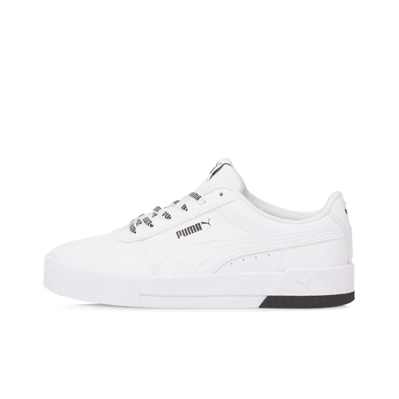PUMA Carina Logomania Sneakers White/Black Women's-0