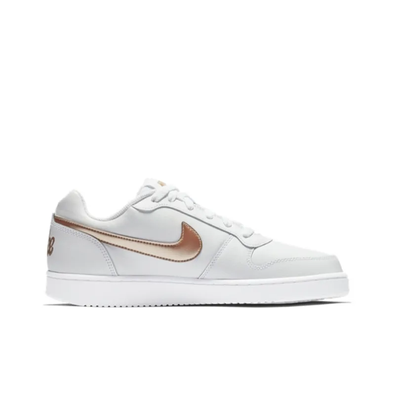 Nike Ebernon Low White/Gold Women's-1