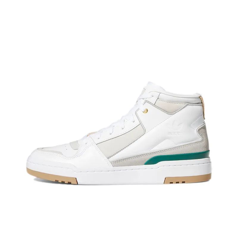 Adidas Forum Luxe Mid White Collegiate Green Gum-0
