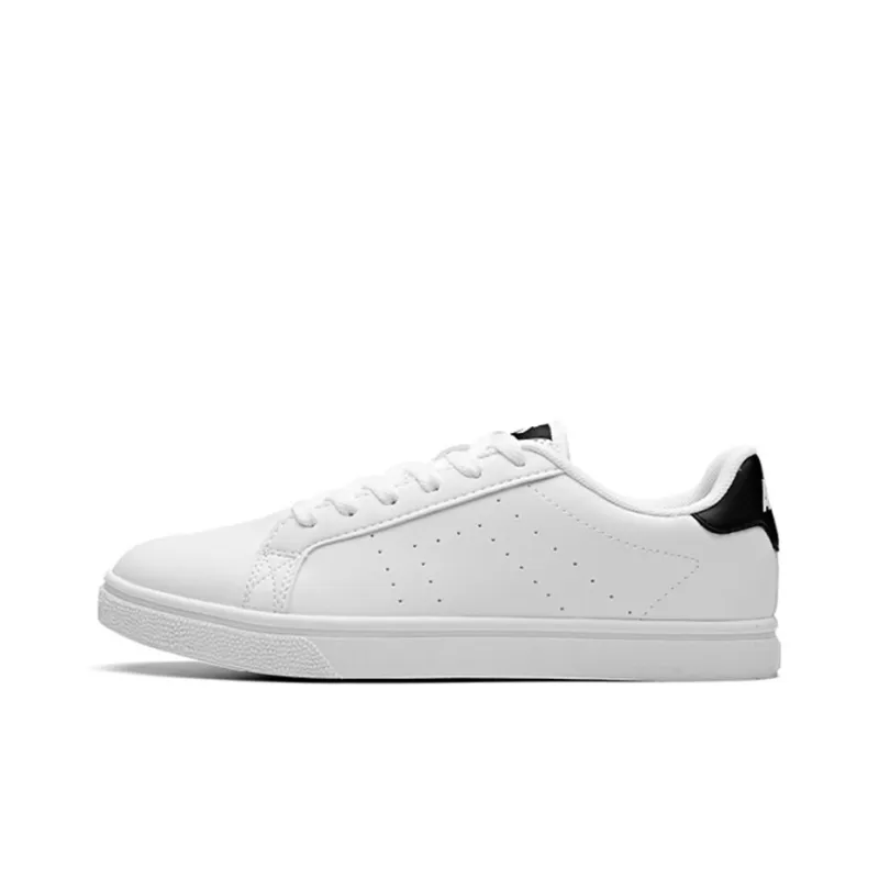 Anta Life Collection Anti-Slip Wear-Resistant Low-Top Skateboard Shoes Women's White Black-0
