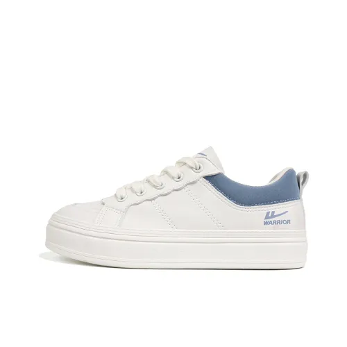 WARRIOR Skateboard Shoes Women's Low-Top Off White Light Blue