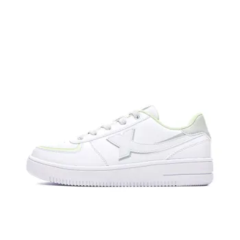 XTEP Low Top Skateboard Shoes Women's White Green