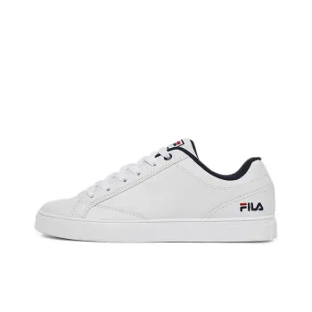 FILA Elite Coat Anti Slip And Wear Resistant Lightweight Low Top Skateboard Shoes Unisex White Black Korean Style