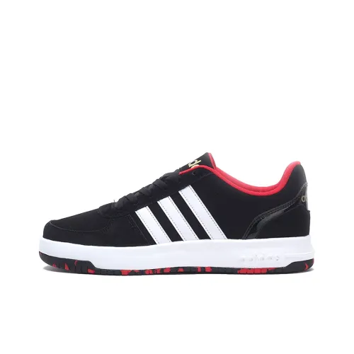 Adidas Neo Cut Skateboard Shoes Men Low-Top Black/White/Red