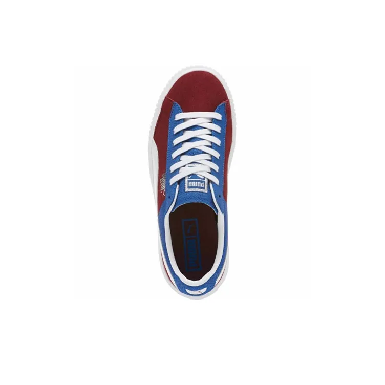 PUMA Basket Series Skateboard Shoes Women's Low-Top White/Red/Blue-2