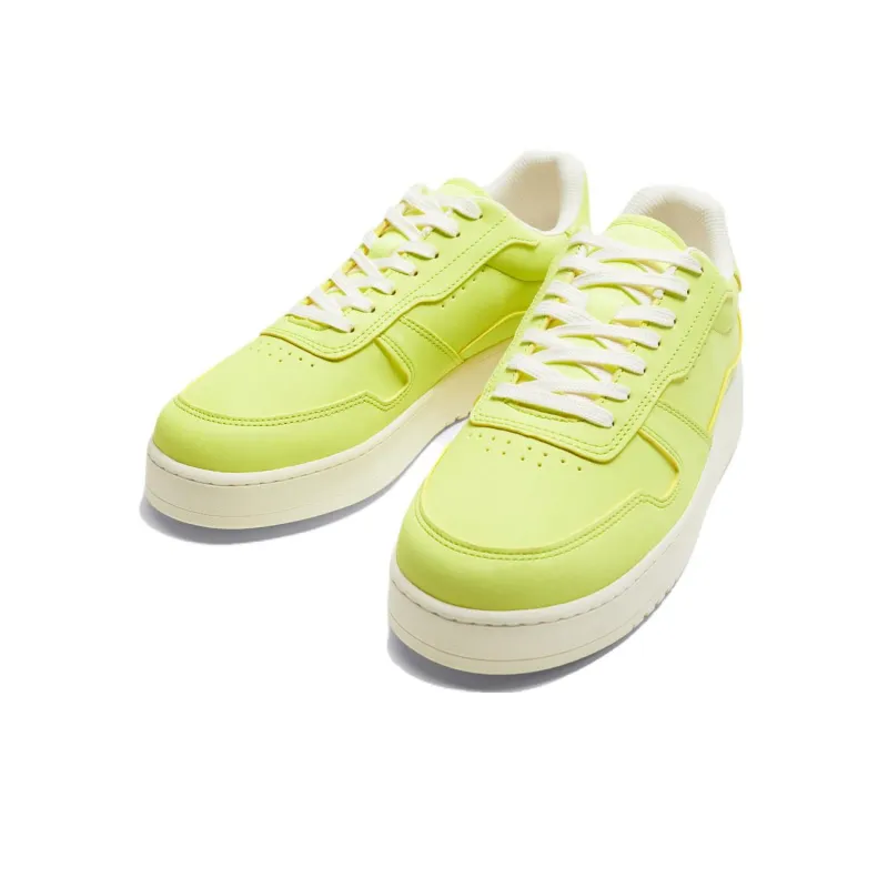 ZARA Low-Top Skateboard Shoes Men's Lime Green-1