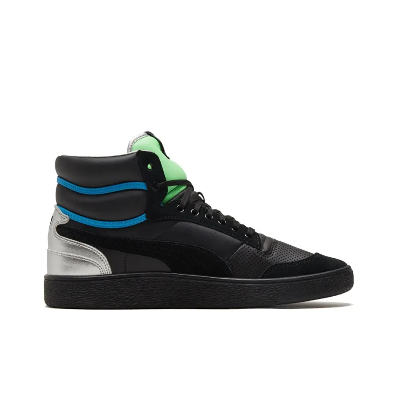 PUMA Ralph Sampson Mid 'Royal Black Elektro Green'-1